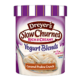 Dreyer's/Edy's&nbsp;Slow Churned Yogurt Blends&nbsp;Caramel Praline Crunch  Full-Size Picture